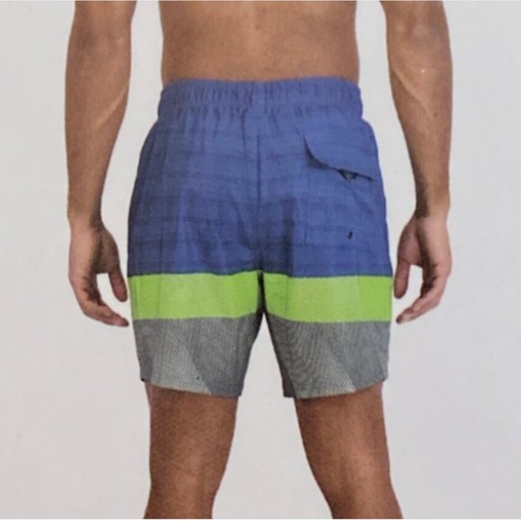 SPYDER Blue Swim Shorts Mens Sizes S M L XL 2XL Quick Dry UPF 30+ Boxer Lined - Picture 2 of 9